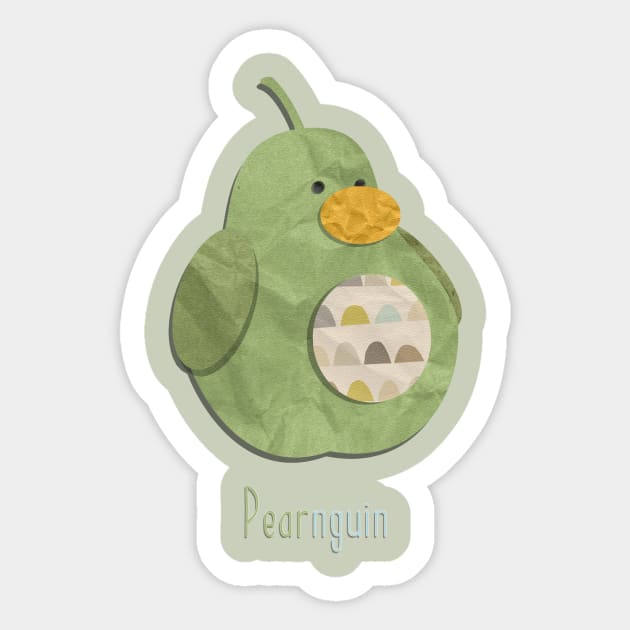 Pearnguin Sticker by foalofsunshine